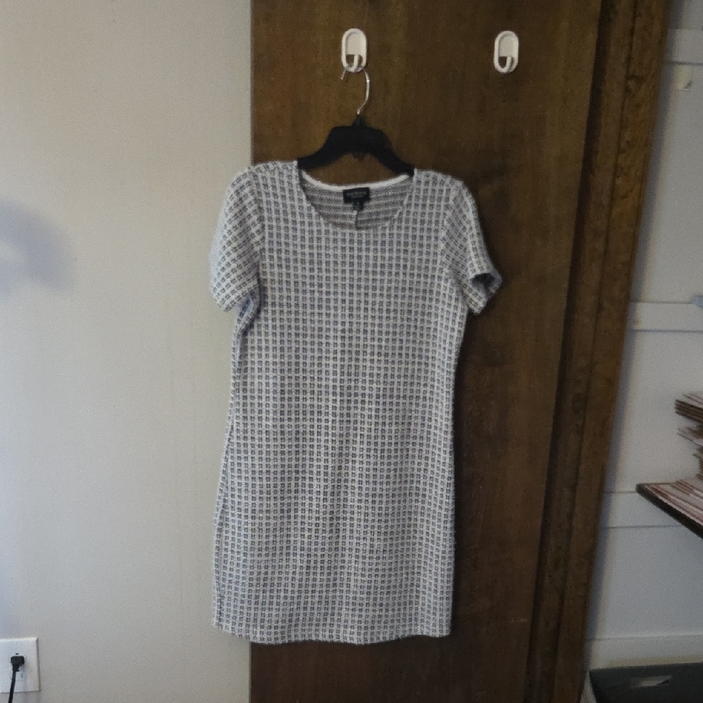 Isaac Mizrahi Black and White Checkered Mini Dress